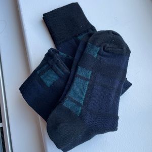 Sacai sample green plaid long socks